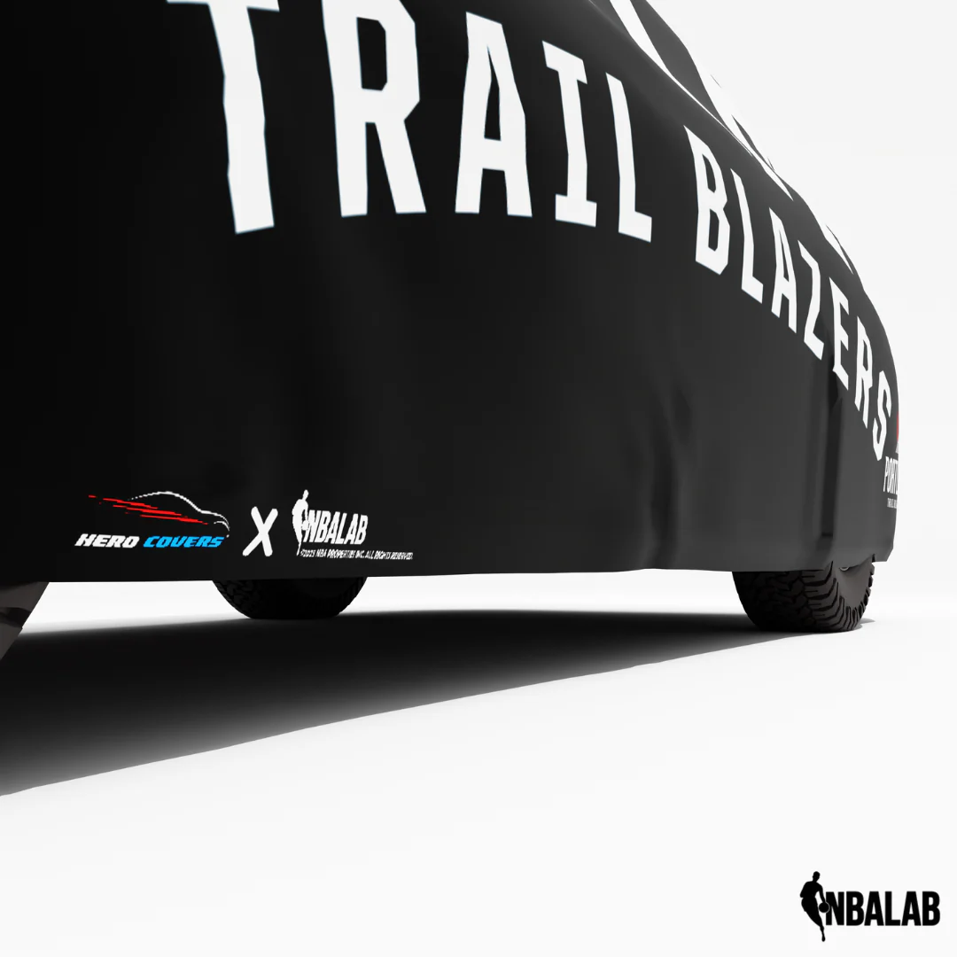 Officially Licensed Portland Trail Cover Stretch Logo – Indoor & Outdoor | NBA Protection | HeroCovers - Image 4