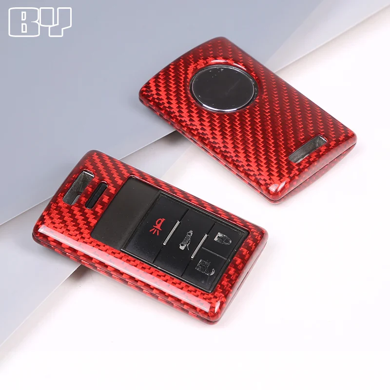 Real Carbon Fiber Key Fob Cover for Chevrolet Corvette C7 (2014–2019) - Image 2