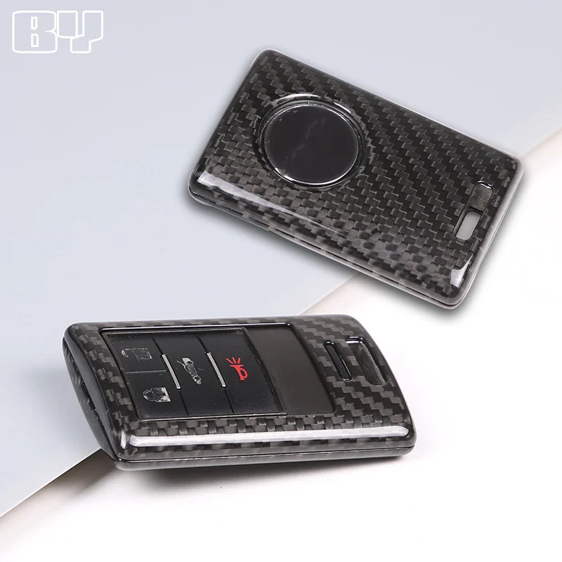 Real Carbon Fiber Key Fob Cover for Chevrolet Corvette C7 (2014–2019) - Image 3