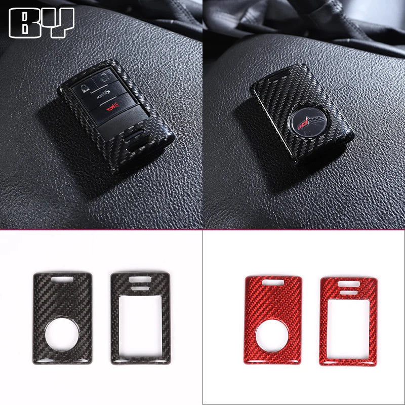 Real Carbon Fiber Key Fob Cover for Chevrolet Corvette C7 (2014–2019) - Image 5