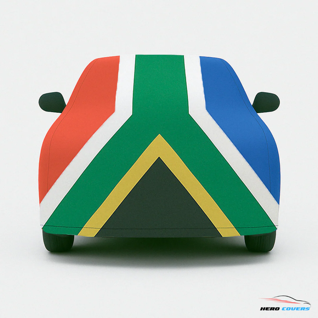 South Africa Flag Design Car Cover | Premium Indoor or Outdoor Protection | HeroCovers - Image 4