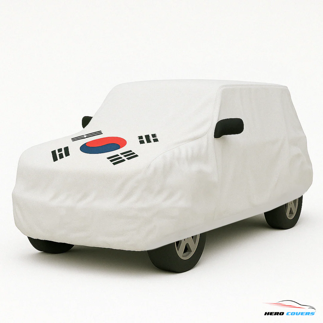 South Korea Flag Design Car Cover | Premium Indoor or Outdoor Protection | HeroCovers - Image 4