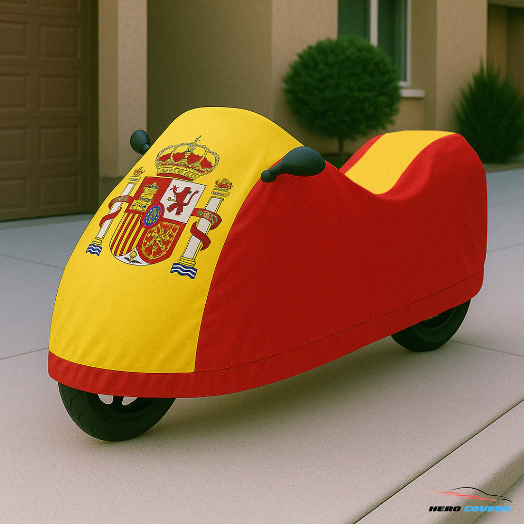 Spain Flag Design Car Cover | Premium Indoor or Outdoor Protection | HeroCovers - Image 2