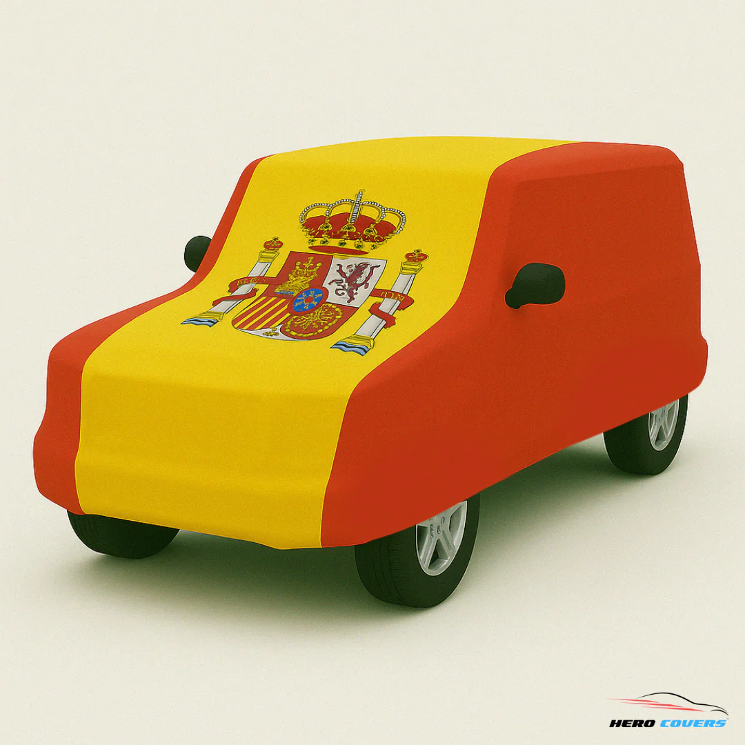 Spain Flag Design Car Cover | Premium Indoor or Outdoor Protection | HeroCovers - Image 4