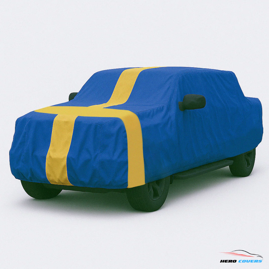 Sweden Flag Design Car Cover | Premium Indoor or Outdoor Protection | HeroCovers - Image 3