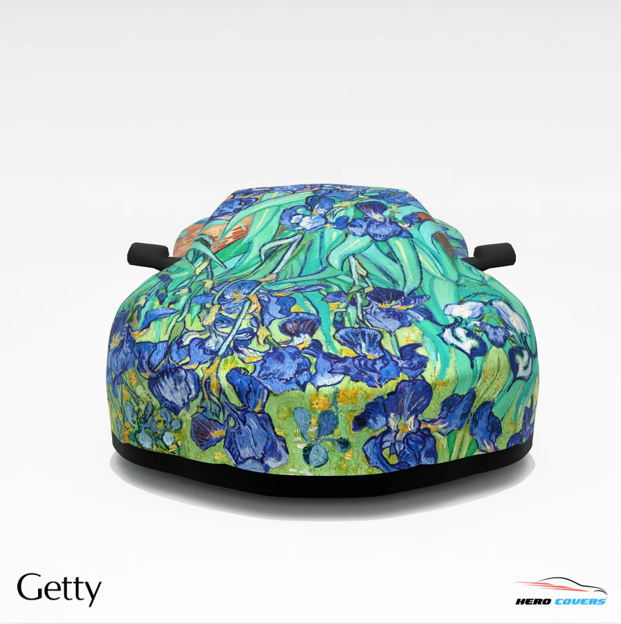 Van Gogh (Irises 1889) Car Cover – Custom Art for Your Car