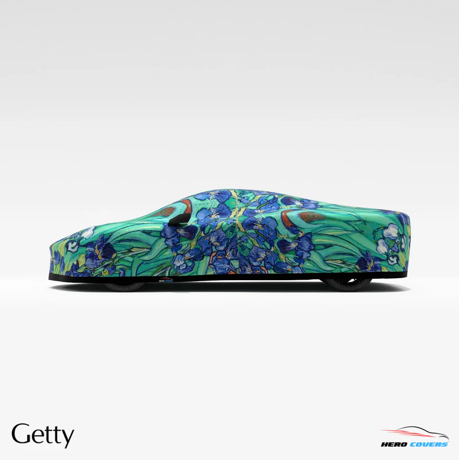 Van Gogh (Irises 1889) Car Cover – Custom Art for Your Car - Image 4